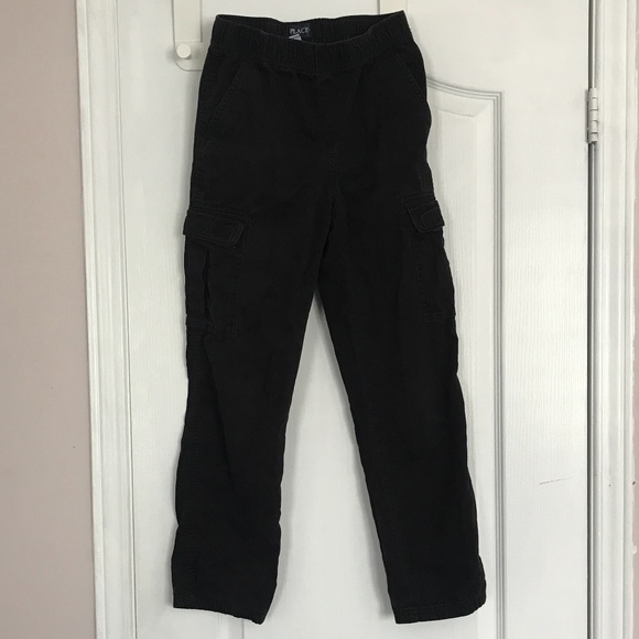 Children's Place Black Cargo Pants - Picture 1 of 2